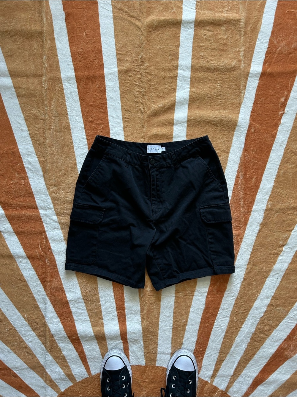 Black Cargo Shorts